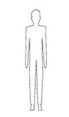 A graphic of an underweight body.