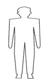 A graphic of an obese body.